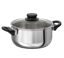 Load image into Gallery viewer, IKEA Cookware - Pot with Lid, Stainless Steel, 2.8L
