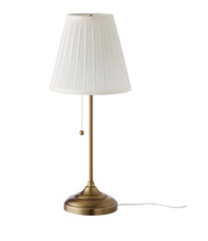 Load image into Gallery viewer, IKEA Table Lamp - White/ Brass
