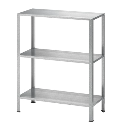 IKEA Shelving Unit, Stainless Steel, Indoor/Outdoor, 2 Racks