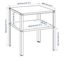 Load image into Gallery viewer, IKEA Side Table, Black, Steel
