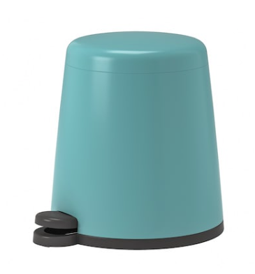 IKEA Pedal Bin, Blue, 5L