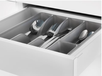 IKEA Cutlery Tray, Grey, 31x26 cm