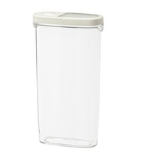 Load image into Gallery viewer, IKEA Dry food jar with lid, transparent/white, 2.3 l
