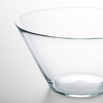 IKEA Serving Bowl, Clear Glass, 28 cm