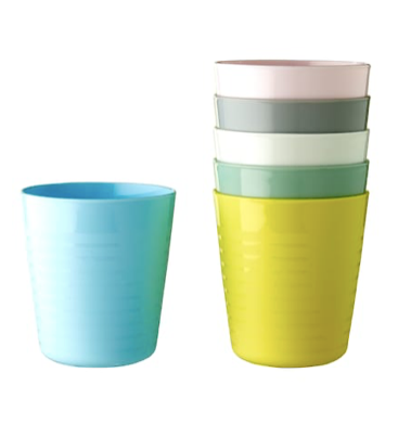 IKEA Children Mugs - Set of 6, Pastel colors