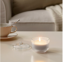 Load image into Gallery viewer, IKEA Scented candle in glass, Gladiolus/grey, 9 cm
