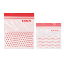 Load image into Gallery viewer, IKEA Resealable bag, Red, Pack of 60
