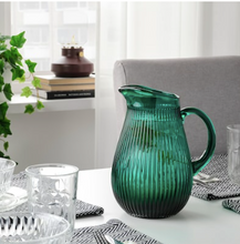 Load image into Gallery viewer, IKEA Jug, Patterned/ Green, 2 l
