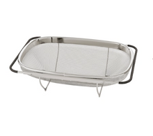 Load image into Gallery viewer, IKEA Colander, Stainless Steel/ Black, 34x23 cm
