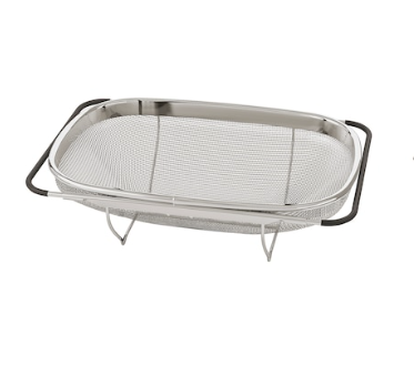 IKEA Colander, Stainless Steel/ Black, 34x23 cm