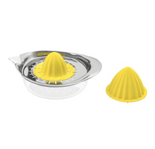 Load image into Gallery viewer, IKEA Citrus squeezer, Yellow domes ( 2 nos), stainless steel body
