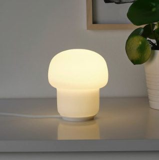 IKEA Table lamp, Glass,  Opal White