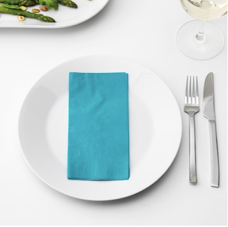 IKEA Paper Napkin, Turquoise, 40x40 cm, 50 Pack