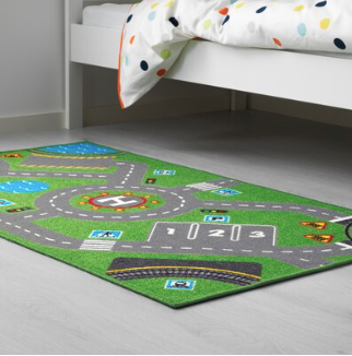 IKEA Kids Rug, Green, 75x133 cm