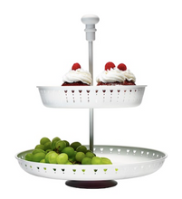 Load image into Gallery viewer, IKEA Serving Stand, Two Tiers, White
