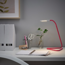 Load image into Gallery viewer, IKEA LED Work Lamp, Pink / Silver
