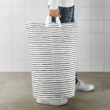 Load image into Gallery viewer, IKEA Laundry bag, White/ Black, 60 liters
