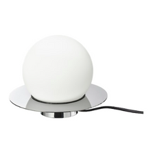 Load image into Gallery viewer, IKEA Table/ Wall Lamp, Chrome-plated/ Opal White, Glass, 16 cm
