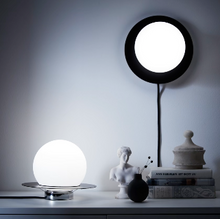 Load image into Gallery viewer, IKEA Table/ Wall Lamp, Chrome-plated/ Opal White, Glass, 16 cm
