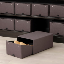 Load image into Gallery viewer, IKEA Shoe Box, Dark Brown, 34x22x15 cm
