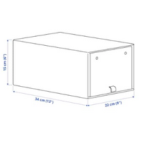 Load image into Gallery viewer, IKEA Shoe Box, Dark Brown, 34x22x15 cm
