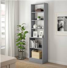 Load image into Gallery viewer, IKEA Shelving Unit with Plinth, Grey, 61x37x212 cm
