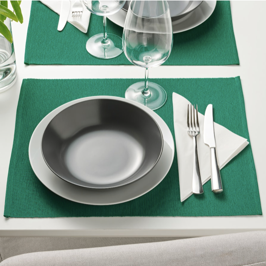 IKEA Placemat, Dark Green, 35x45 cm