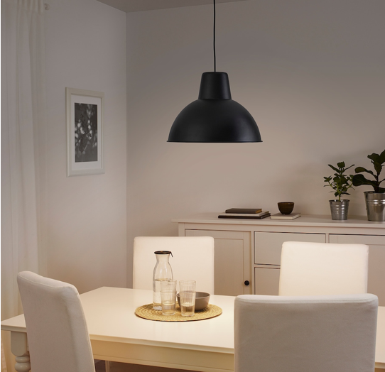 IKEA Pendant Lamp, Black, 19 cm