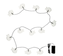 Load image into Gallery viewer, IKEA LED lighting chain with 12 bulbs, battery-operated, outdoor/ fish clear
