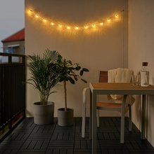 Load image into Gallery viewer, IKEA LED lighting chain with 12 bulbs, battery-operated, outdoor/ fish clear
