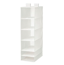 Load image into Gallery viewer, IKEA Hanging Cupboard Shelves with 6 Compartments, White, 35x45x125 cm
