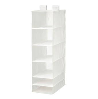 IKEA Hanging Cupboard Shelves with 6 Compartments, White, 35x45x125 cm