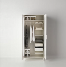 Load image into Gallery viewer, IKEA Hanging Cupboard Shelves with 6 Compartments, White, 35x45x125 cm
