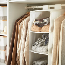 Load image into Gallery viewer, IKEA Hanging Cupboard Shelves with 6 Compartments, White, 35x45x125 cm
