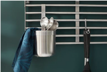 Load image into Gallery viewer, IKEA Rail with hooks and Container, Stainless Steel
