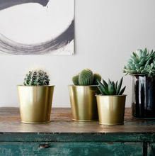 Load image into Gallery viewer, IKEA Plant Pot, Brass colour, 12 cm
