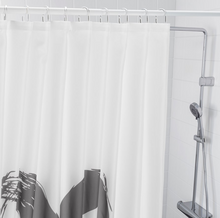 Load image into Gallery viewer, IKEA Shower Curtain, white/grey, Heart, 180x200 cm
