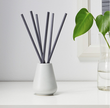 Load image into Gallery viewer, IKEA Vase and 6 Scented Sticks, Blossoming Bergamot/ Grey
