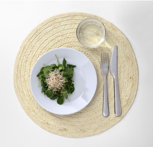 IKEA Placemat, Palm Leaf / Natural, 37 cm