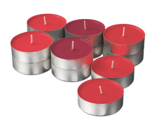 Load image into Gallery viewer, IKEA Scented Tealight in Metal Cup, Red Garden Berries, Red, 12 Pack
