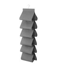 Load image into Gallery viewer, IKEA Hanging shoe organiser w 12 pockets, Dark Grey, 34x120 cm
