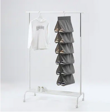 Load image into Gallery viewer, IKEA Hanging shoe organiser w 12 pockets, Dark Grey, 34x120 cm
