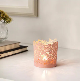 IKEA Tealight holder, Light Pink, 8 cm