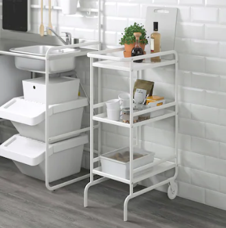 IKEA Trolley, White, 56x33 cm