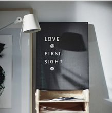 Load image into Gallery viewer, IKEA Pegboard with Letters, Dark Grey, 30x40 cm
