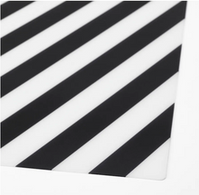 Load image into Gallery viewer, IKEA Placemat, Striped, Black/White, 37x37 cm
