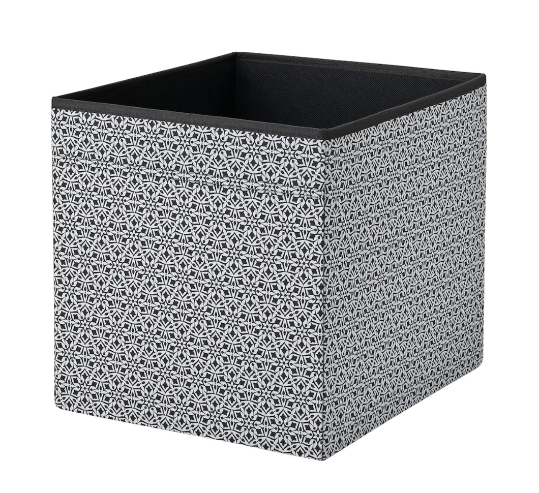 IKEA Box, White/Black, 33x38x33 cm