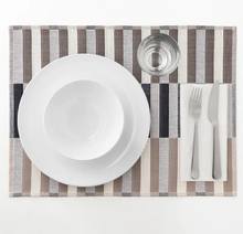 Load image into Gallery viewer, IKEA Placemat, Black Beige/White, 45x35 cm
