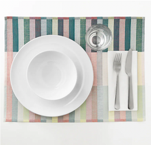 Load image into Gallery viewer, IKEA Placemat, Pink Turquoise/Light Green, 45x35 cm
